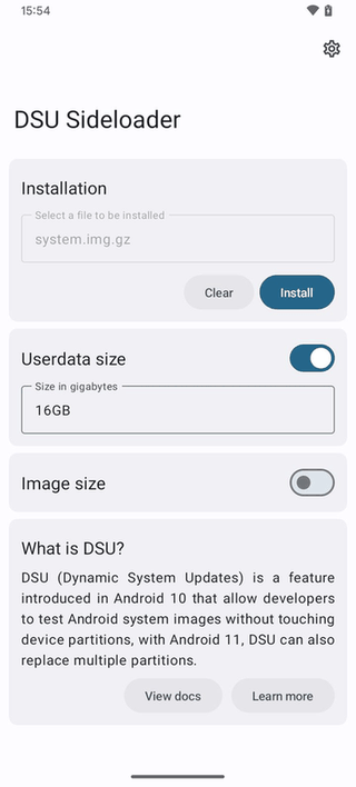 DSU Sideloader screenshot