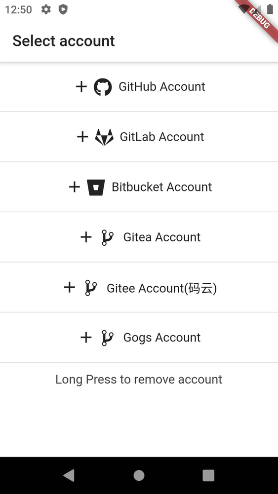GitTouch screenshot