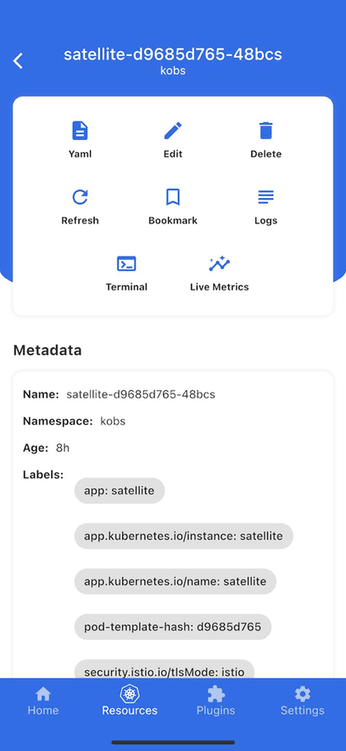 kubenav screenshot