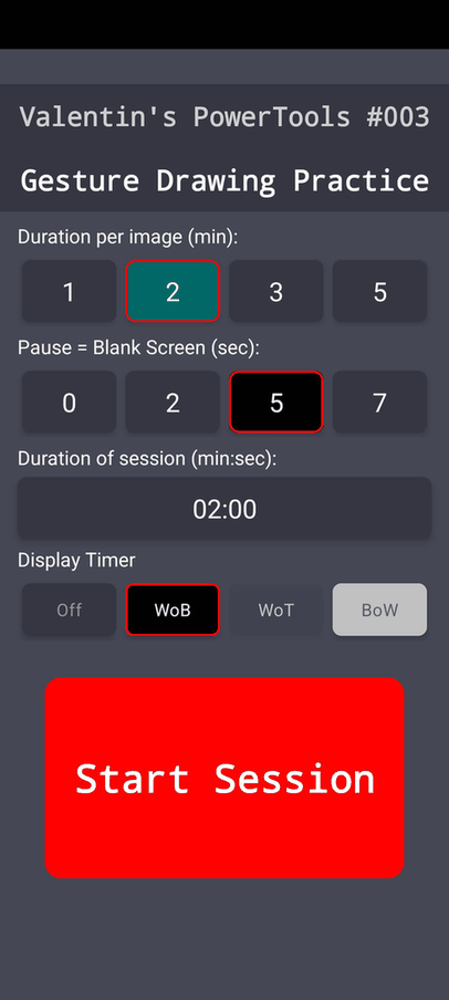 Gesture Drawing Pract screenshot