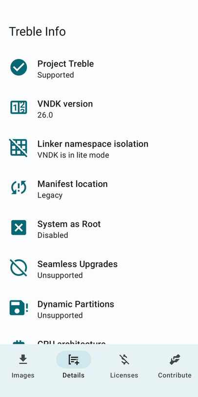 Treble Info screenshot