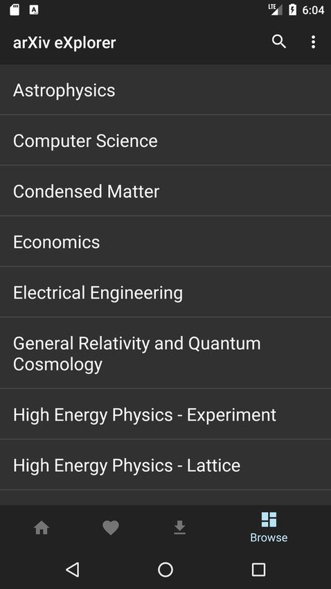 arXiv eXplorer screenshot