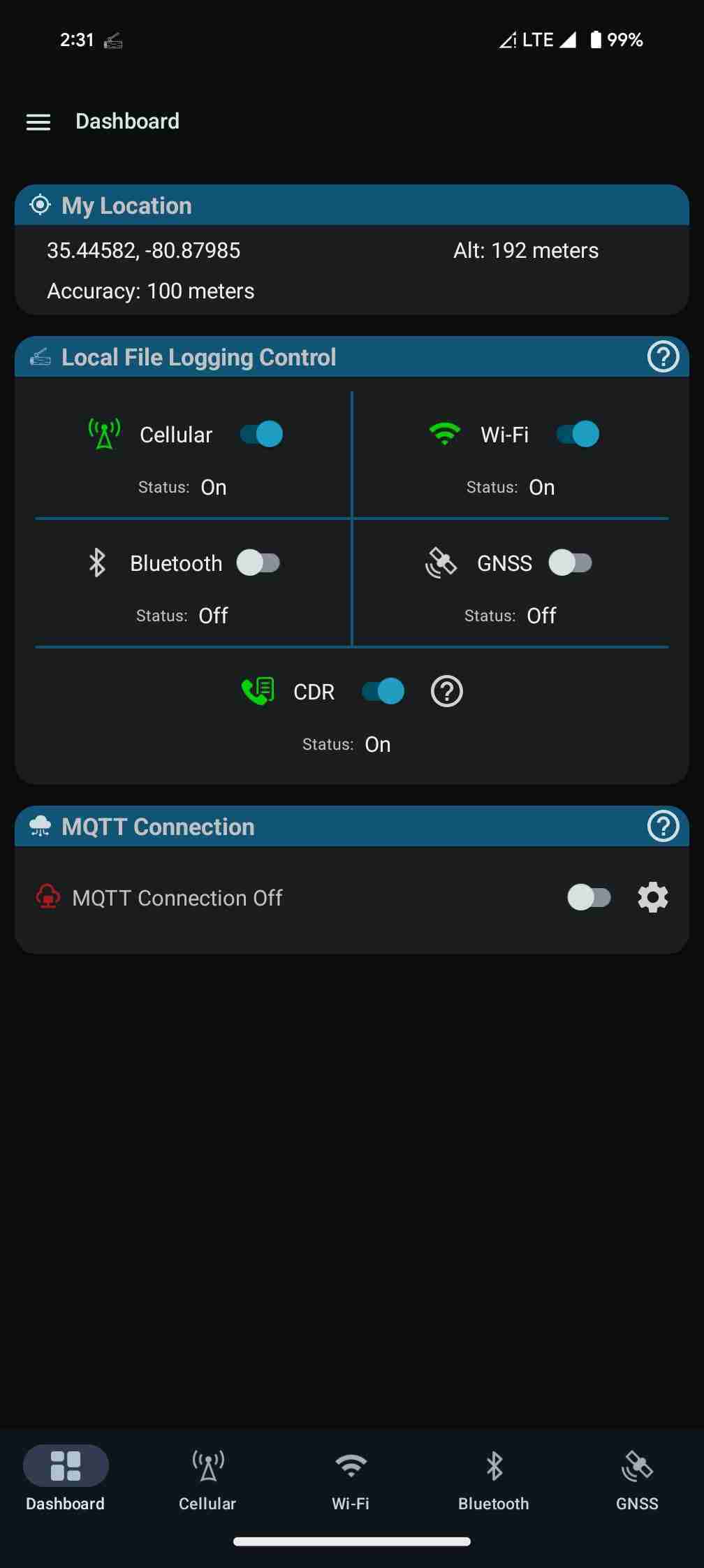 Network Survey screenshot