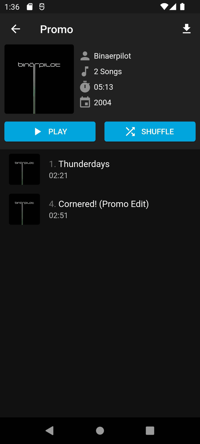 Finamp screenshot