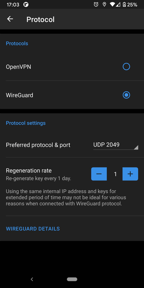 IVPN screenshot