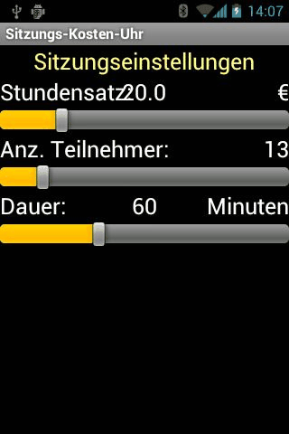 Meeting Cost Clock screenshot
