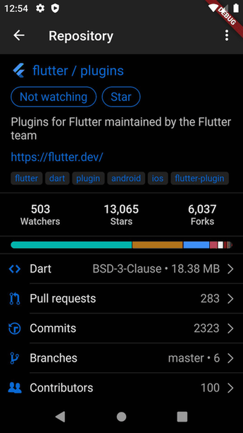 GitTouch screenshot