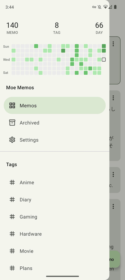 MoeMemos screenshot