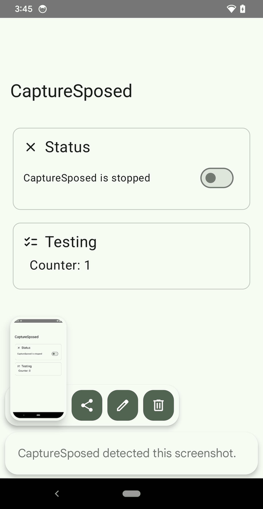 CaptureSposed screenshot