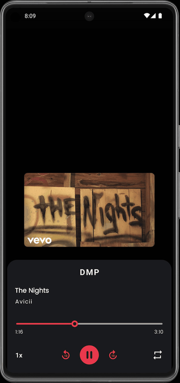 DialogMusicPlayer screenshot