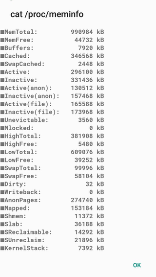 kDI Device Info system permission screenshot