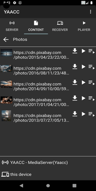 YAACC screenshot