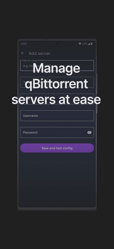 qBittorrent Manager screenshot