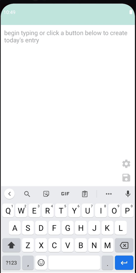 DailyLog screenshot