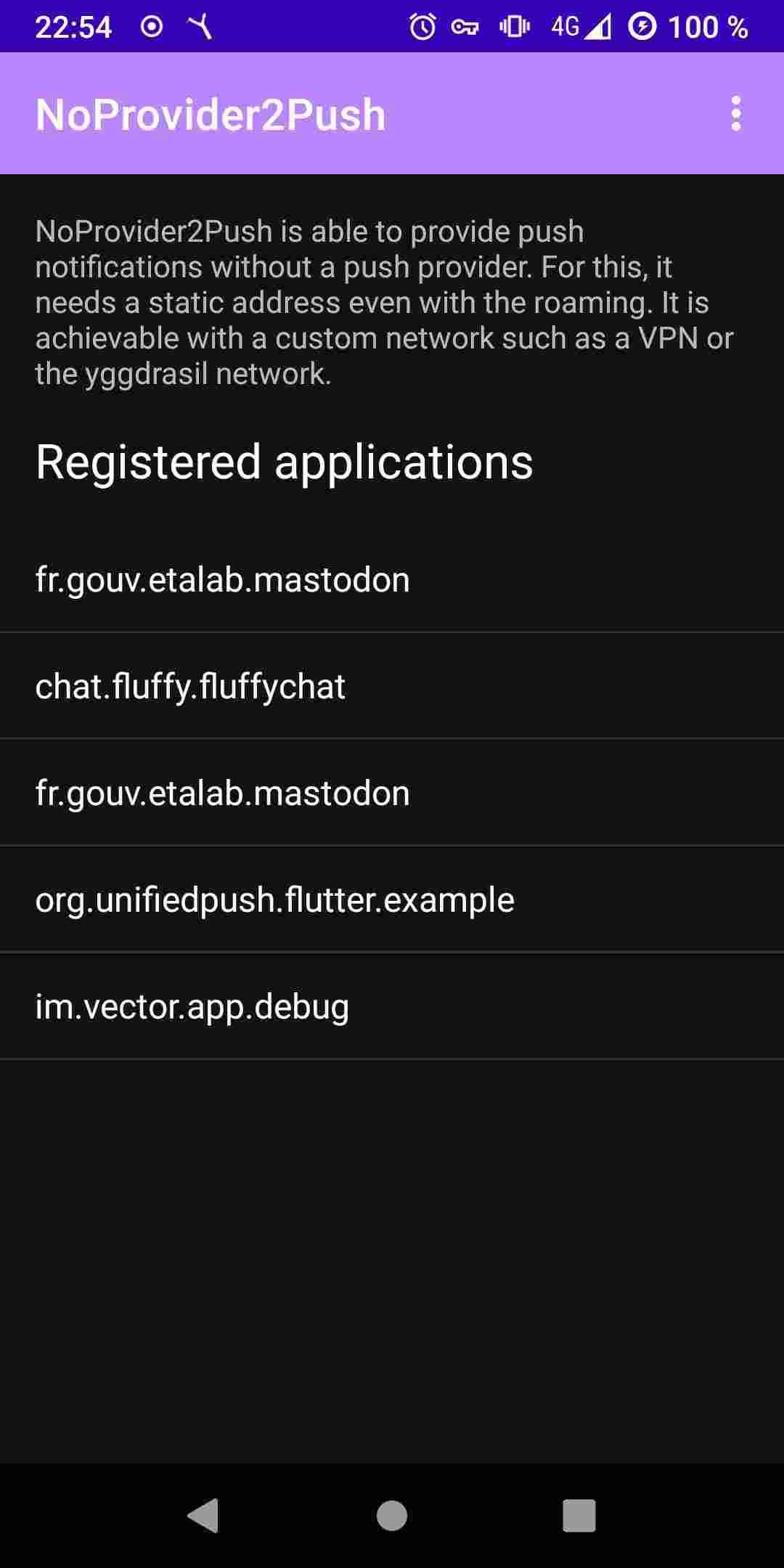 NoProvider2Push screenshot