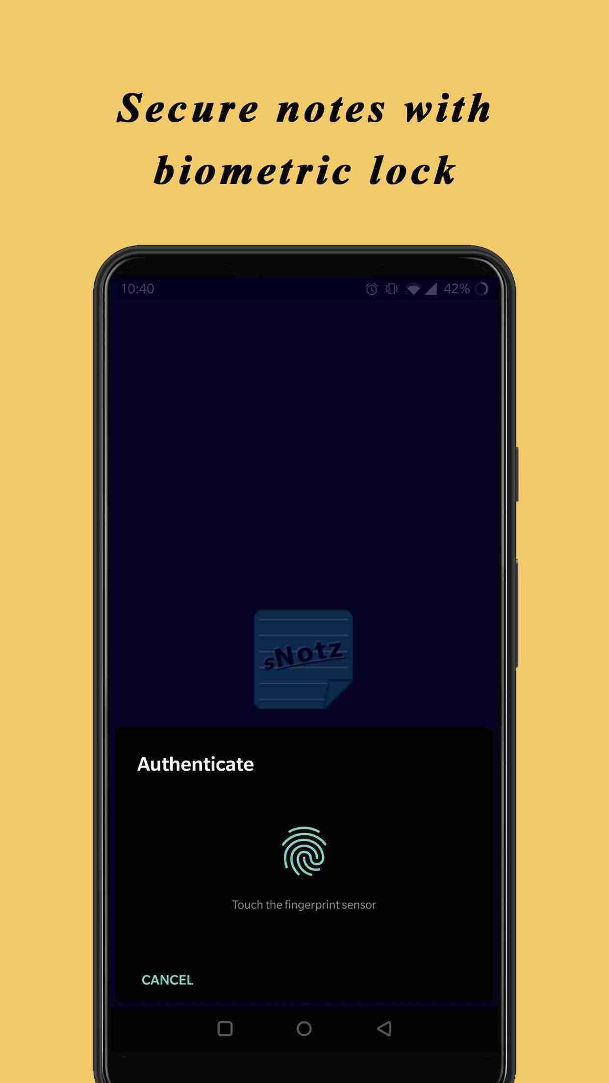 sNotz screenshot