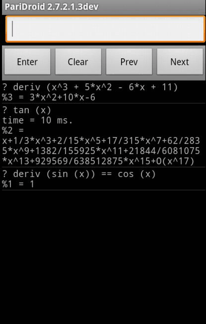 PariDroid screenshot