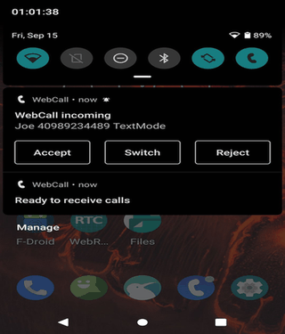 WebCall screenshot