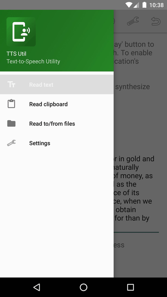 TTS Util screenshot