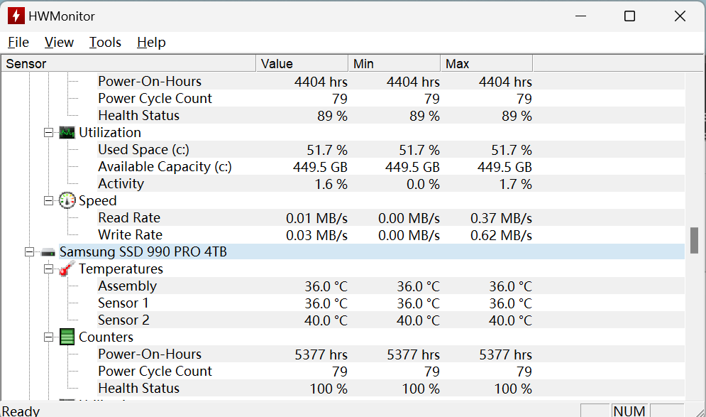 PC Diagnostic Dashboard screenshot