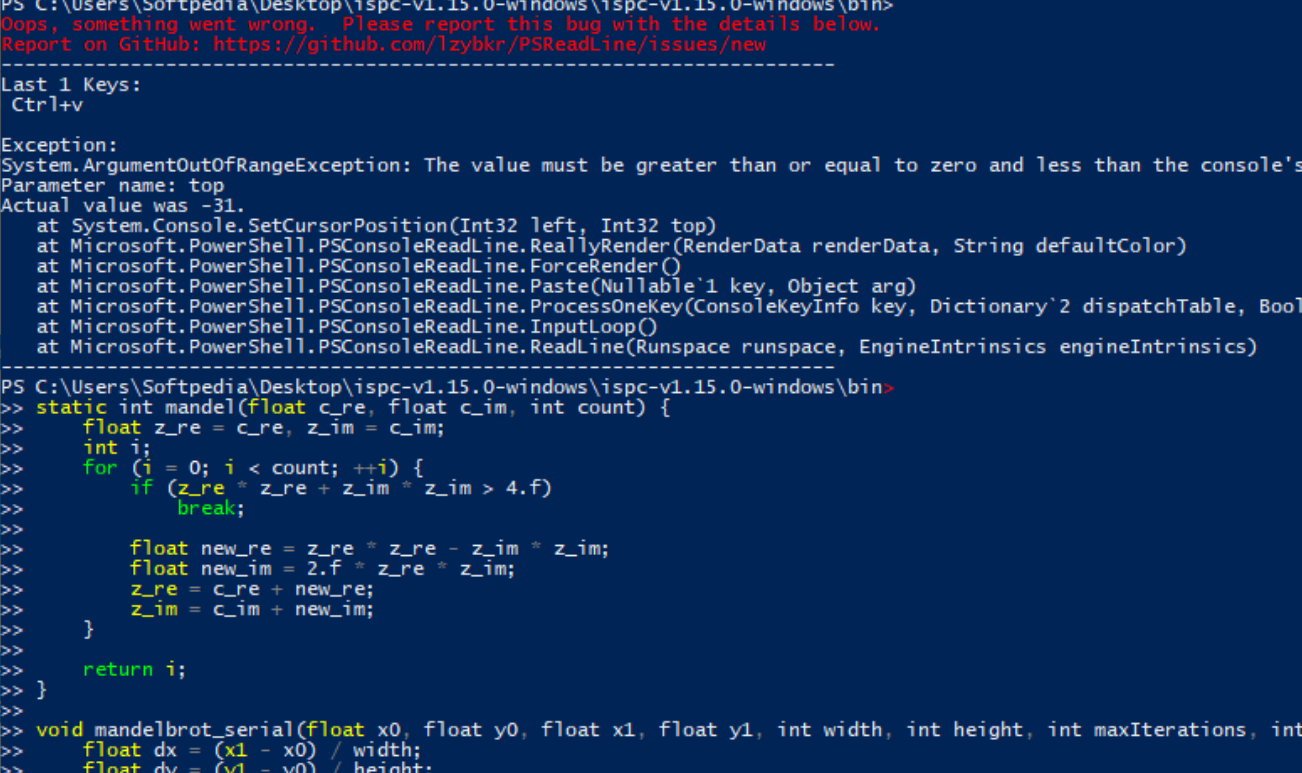 ispc screenshot