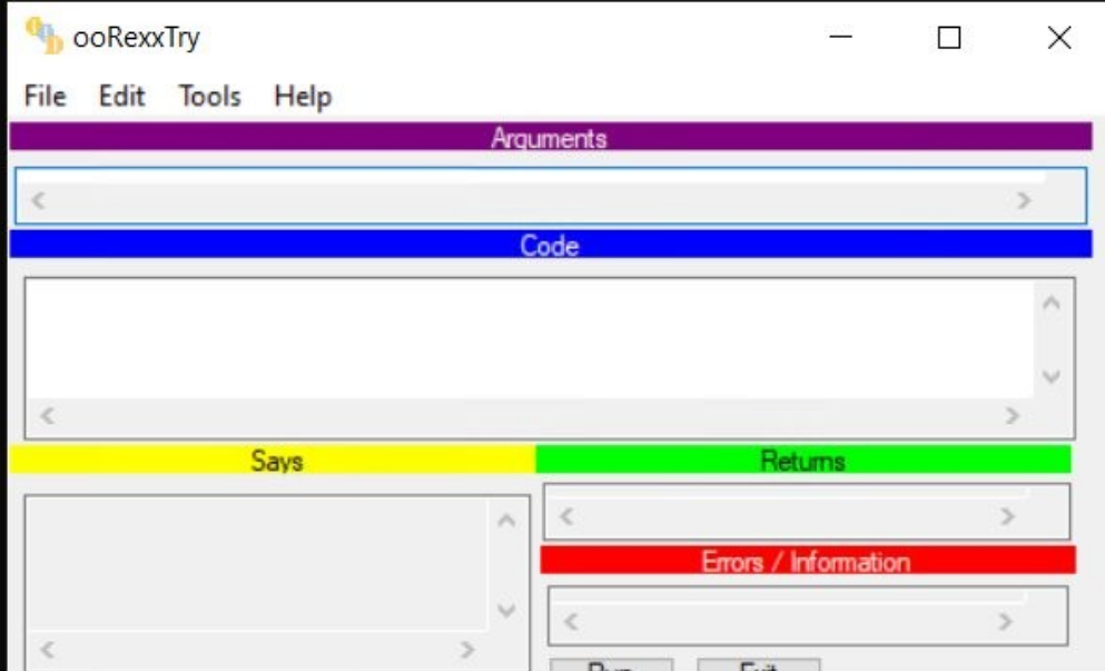 ooRexx screenshot