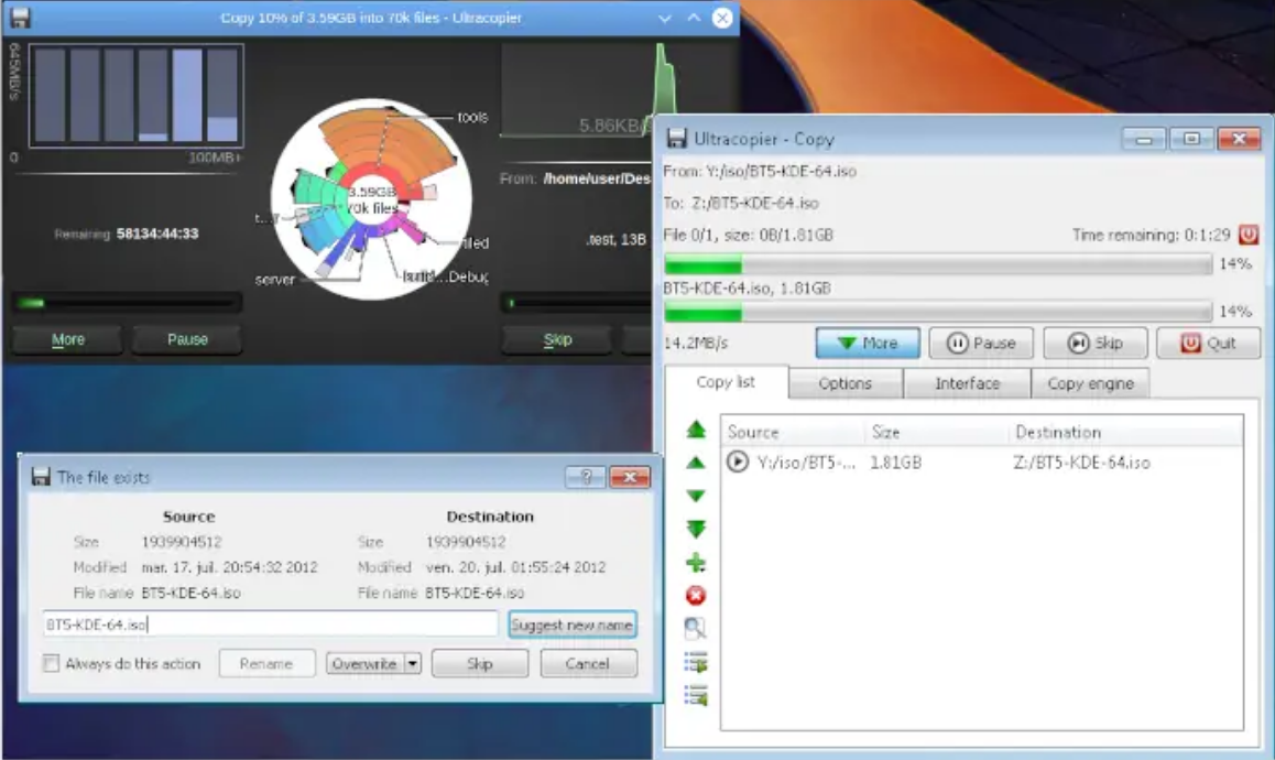 UltraCopier screenshot
