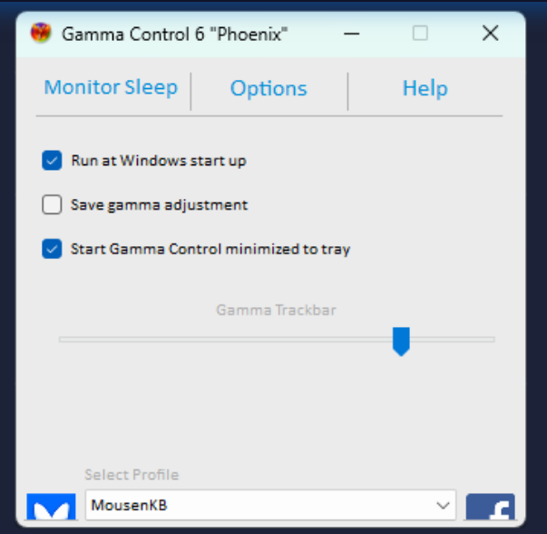 Gamma Control screenshot