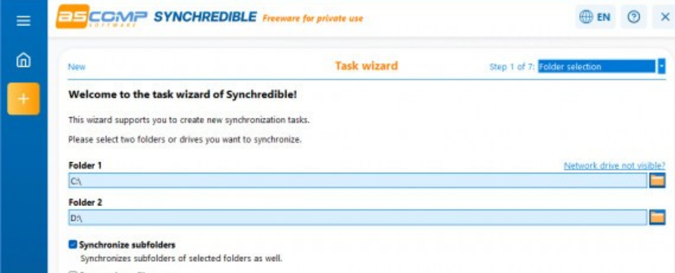Synchredible screenshot