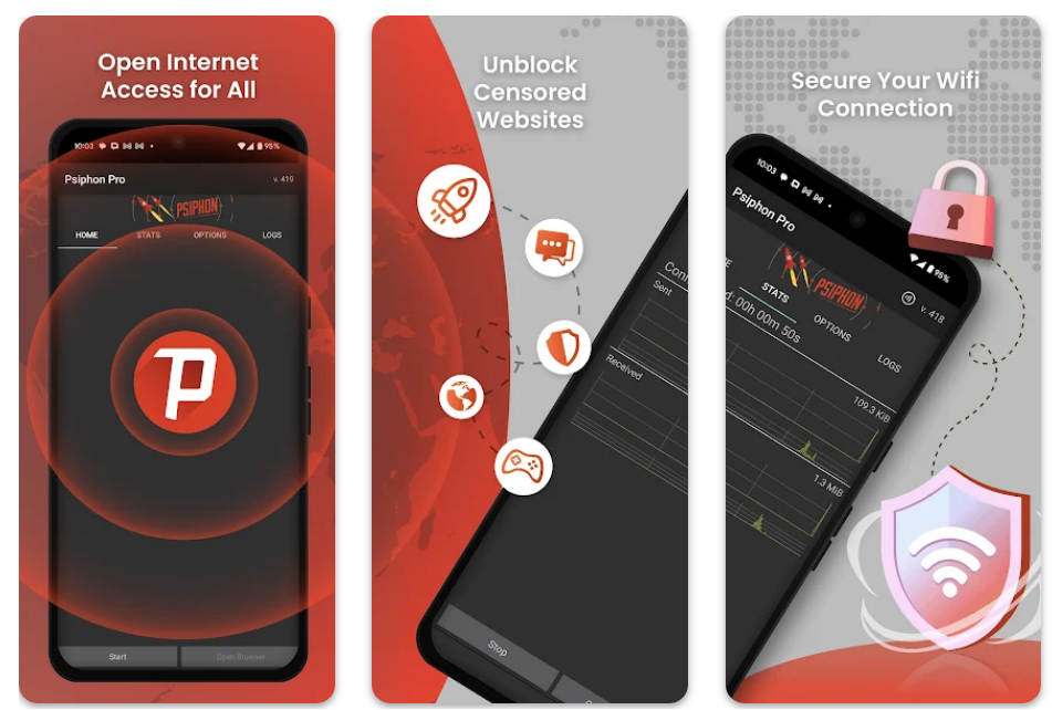 Psiphon screenshot