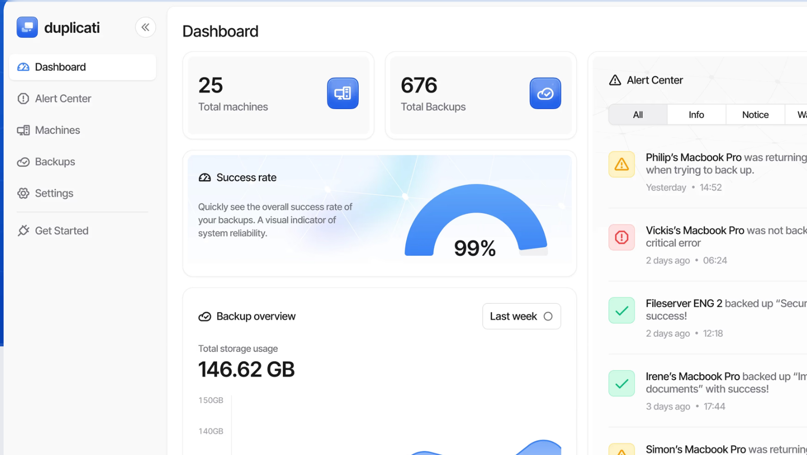 Duplicati screenshot
