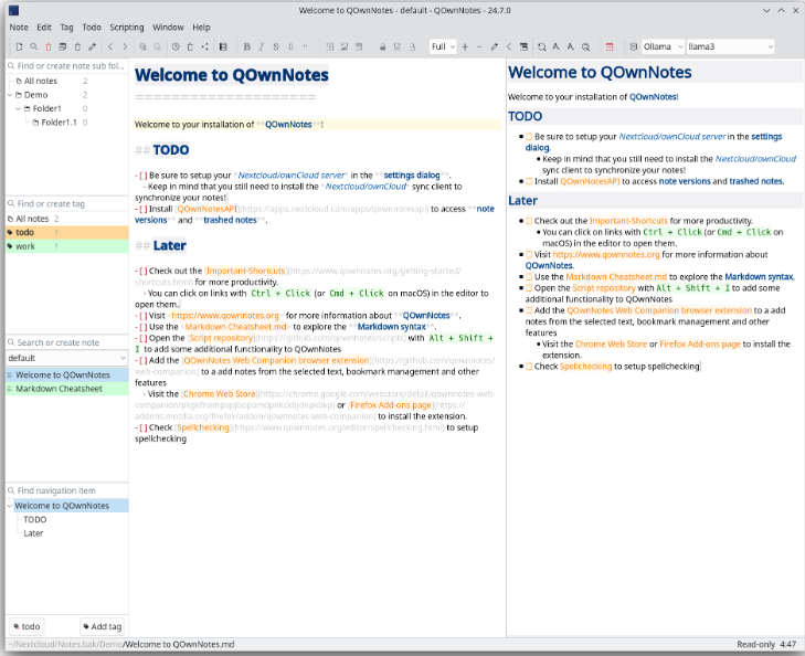 CloudNotes MD screenshot