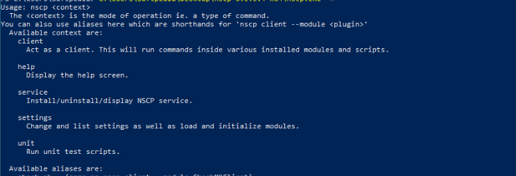 NSClient++ screenshot