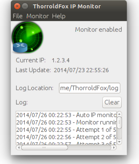ThorroldFox IP Monitor screenshot