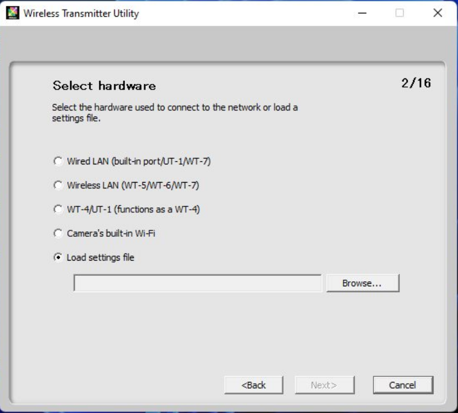 Wireless Transmitter Utility screenshot