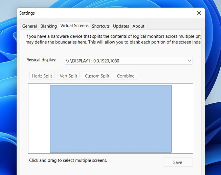 Multiscreen Blank screenshot