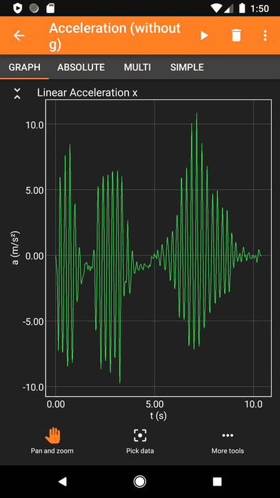 phyphox screenshot