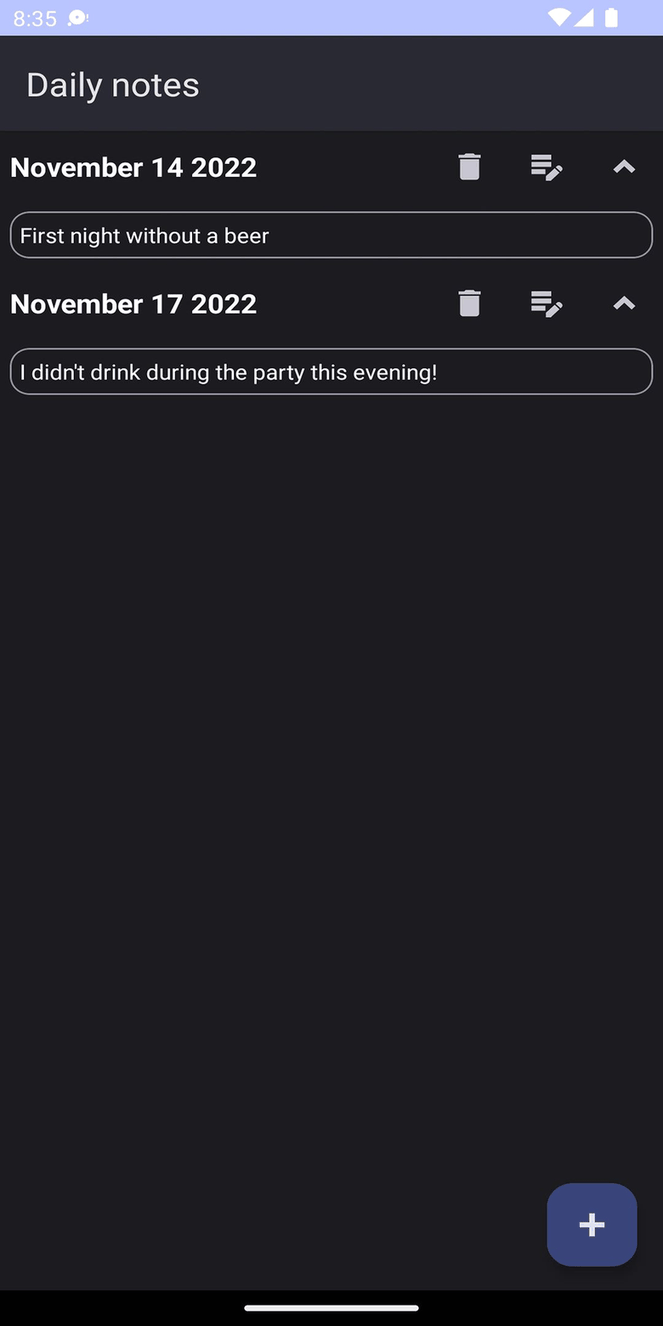 Sobriety screenshot