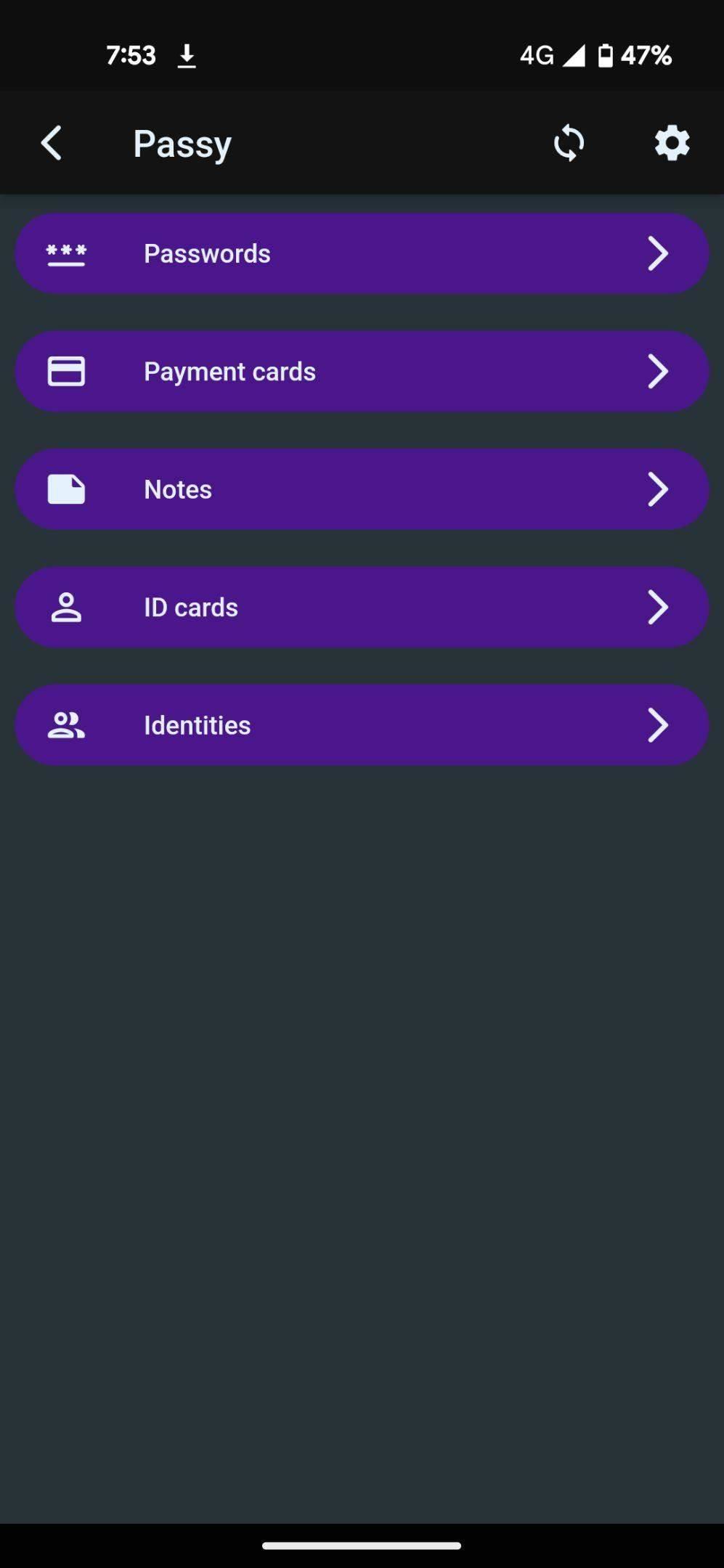 Passy screenshot