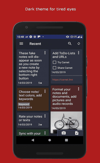 Carnet screenshot