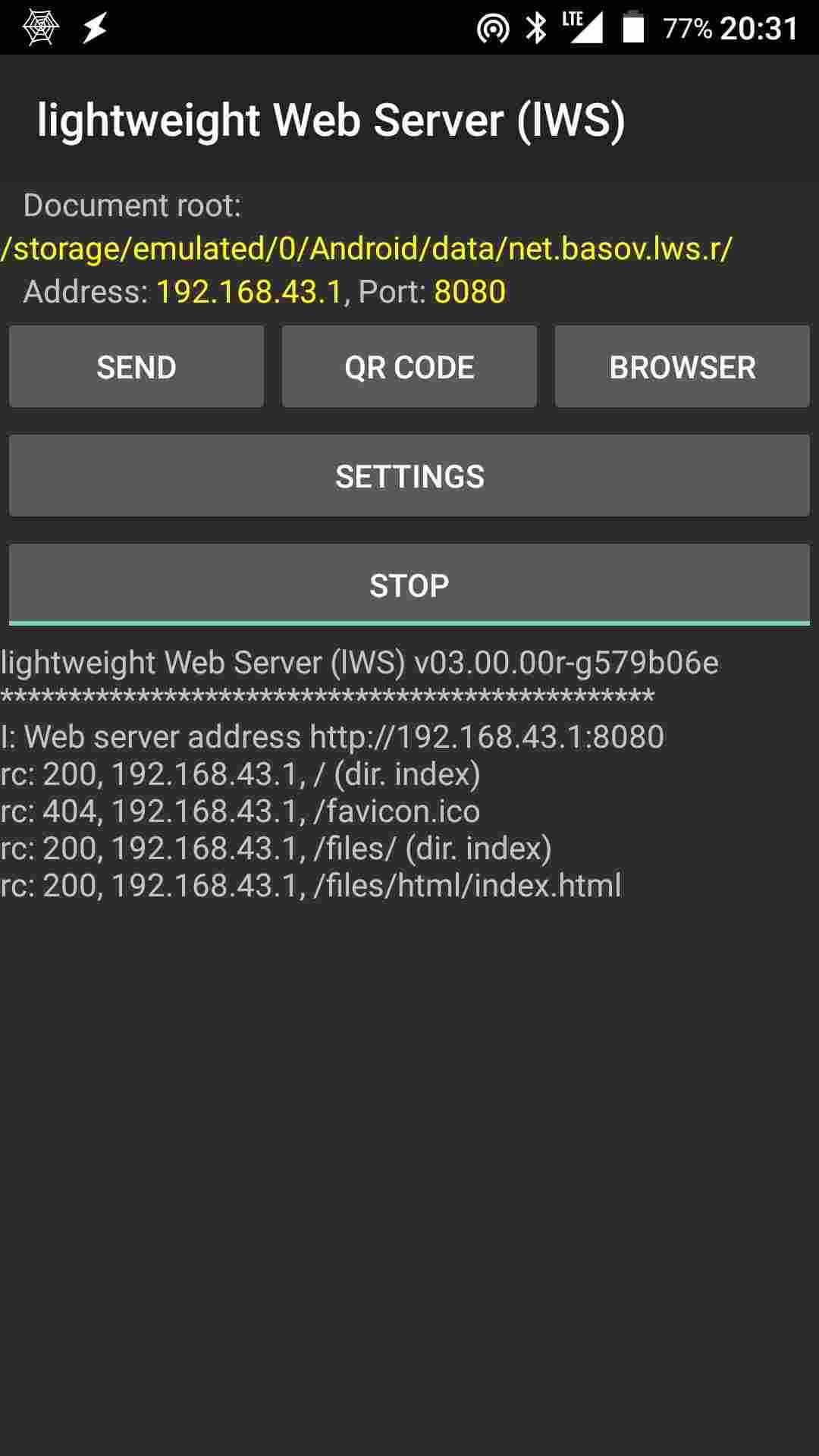 lWS screenshot