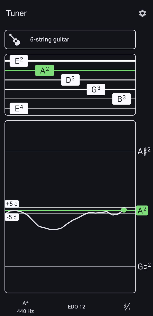 Tuner screenshot
