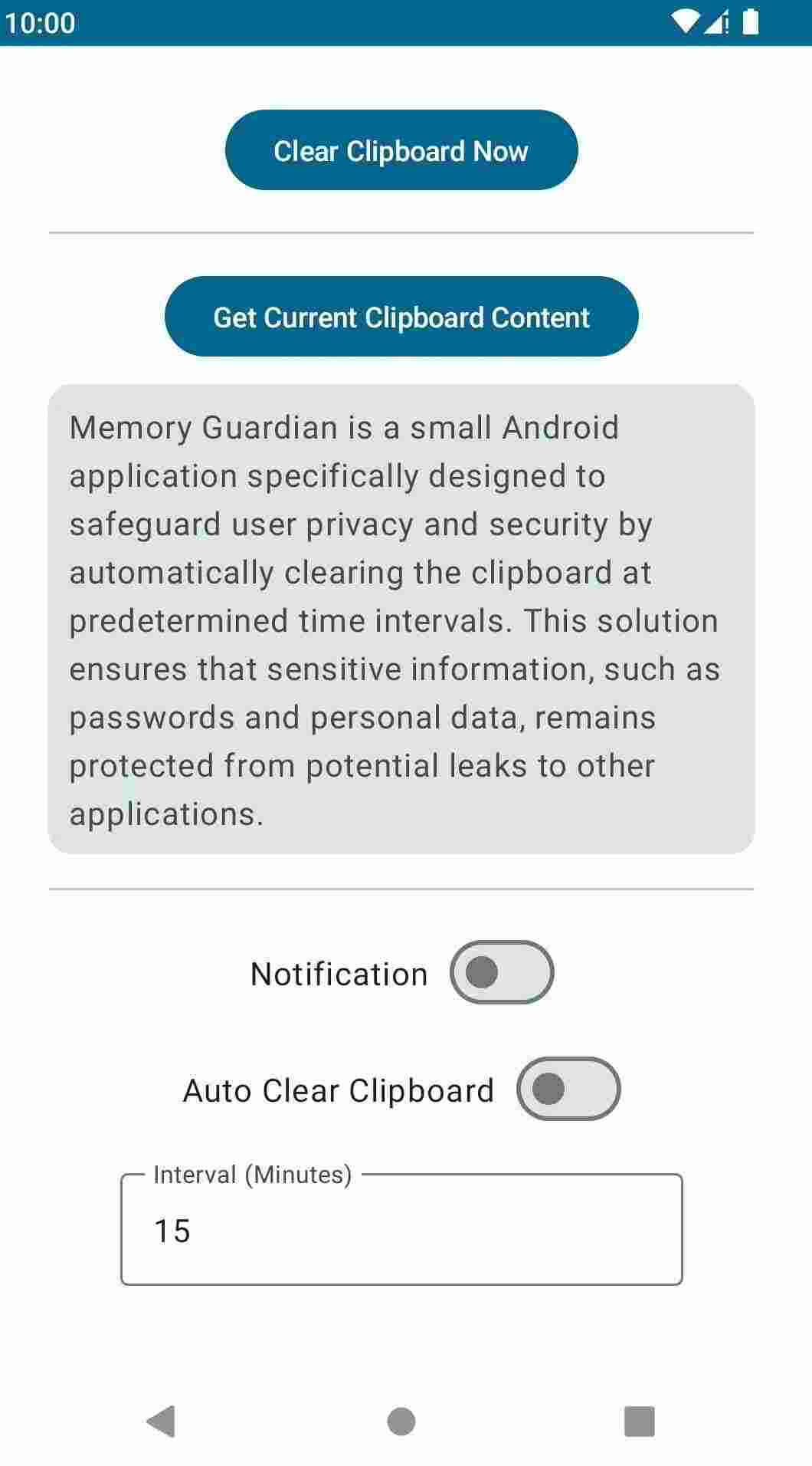 MemoryGuardian screenshot