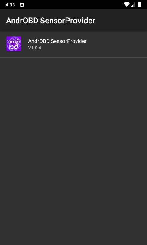 AndrOBD SensorProvider screenshot