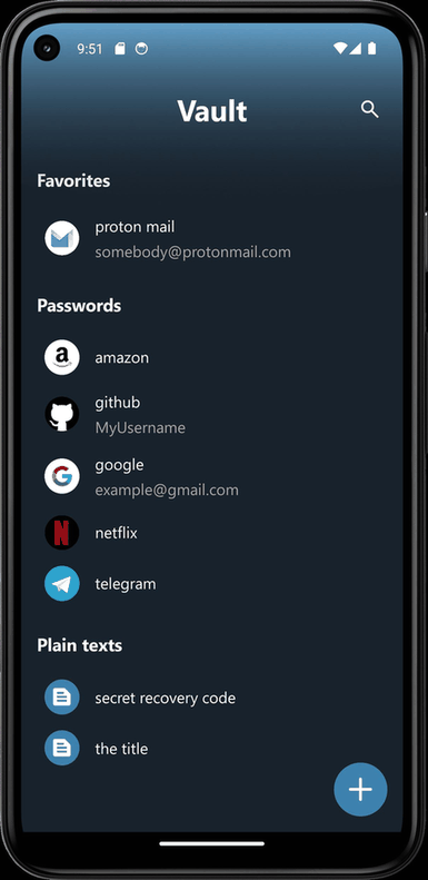 Vault screenshot