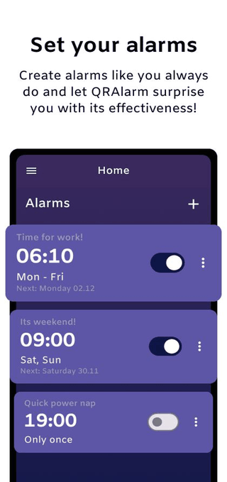 QRAlarm screenshot