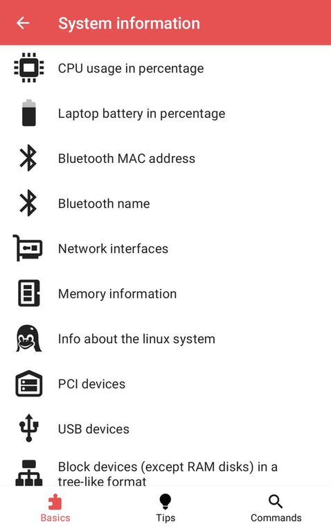 Linux Command Library screenshot
