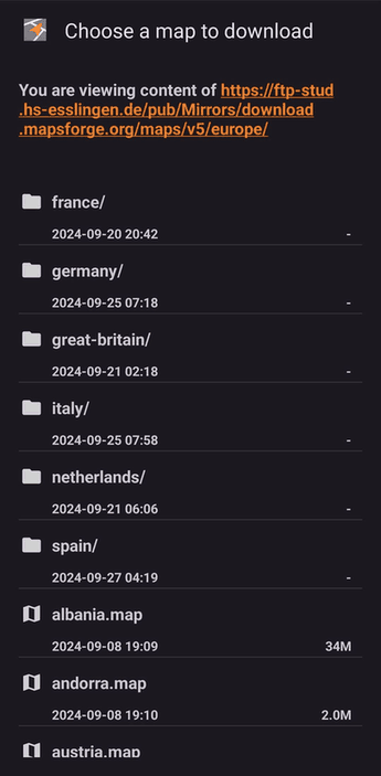 OSM Dashboard for OpenTracks screenshot