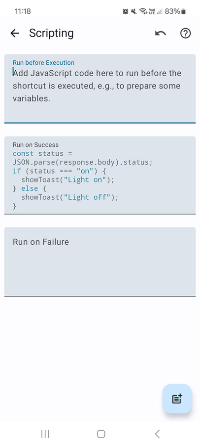 HTTP Request Shortcuts screenshot