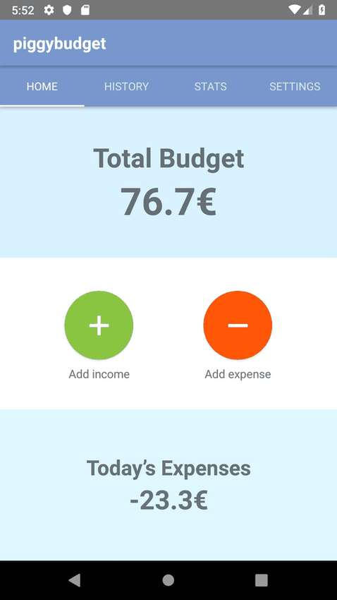 piggybudget screenshot